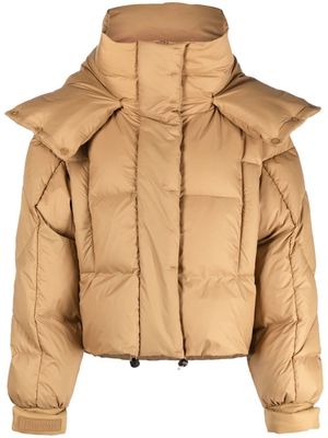 Bacon hooded puffer down jacket - Neutrals