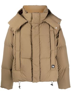 Bacon padded hooded jacket - Brown