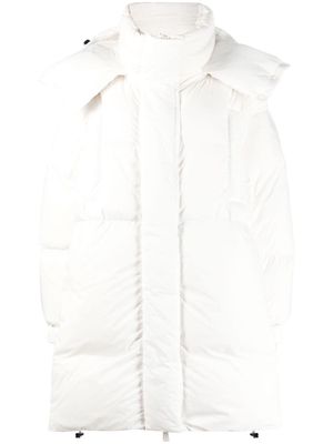 Bacon Puffa hooded padded coat - White