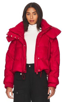 Bacon Puffa Ring Jacket in Red