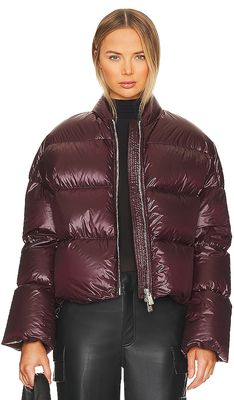 Bacon Storm Fury Puffer in Burgundy