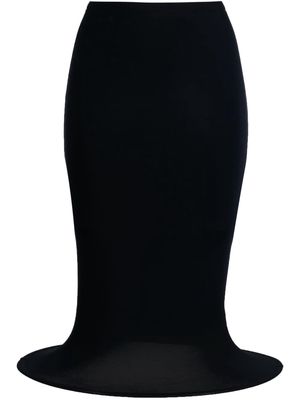 BAD BINCH TONG TONG Hoop pull-on modal skirt - Black