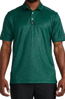 Bad Birdie Greens Keeper Abstract Print Stretch Golf Polo