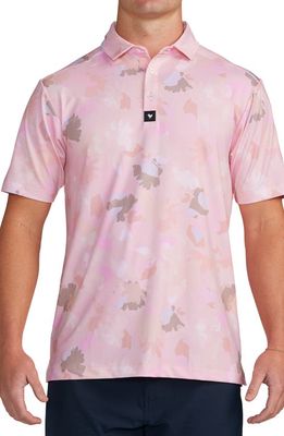 Bad Birdie The Roosevelt Floral Performance Golf Polo