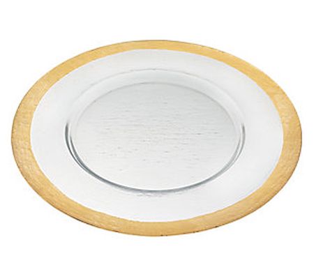 Badash Crystal Round 13" Glass Charger Plate