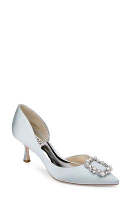 Badgley Mischka Collection Fabia Embellished Pointed Toe Pump in Mist Blue