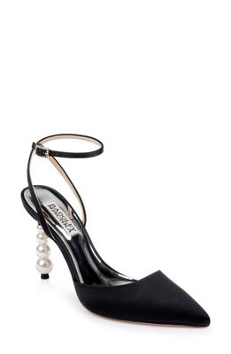 Badgley Mischka Collection Indie Ankle Strap Pointed Toe Pump in Black