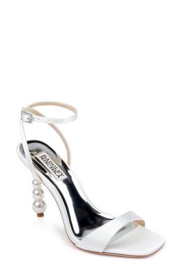 Badgley Mischka Collection Ivette Ankle Strap Sandal in Soft White