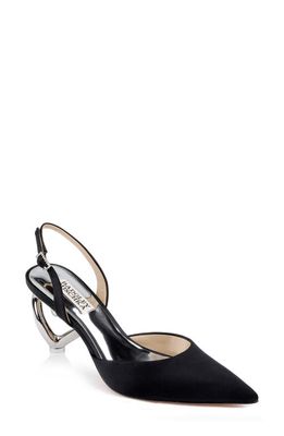 Badgley Mischka Collection Lucille Slingback Pointed Toe Pump in Black