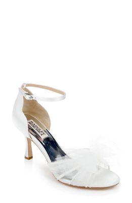 Badgley Mischka Collection Terris Ankle Strap Sandal in Soft White