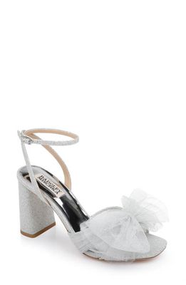 Badgley Mischka Collection Tess Ankle Strap Sandal in Silver