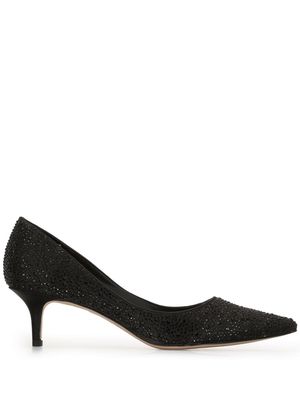 Badgley Mischka Frenchie crystal-embellished pumps - Black