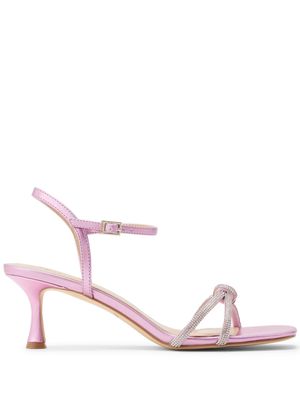 Badgley Mischka Maci 60mm rhinestone sandals - Pink