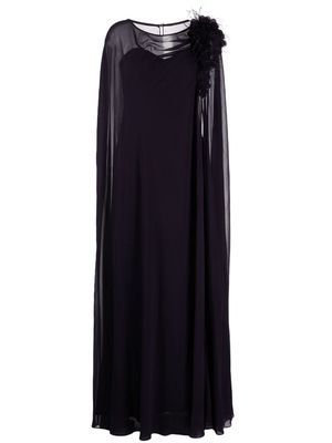 Badgley Mischka Superstar sheer gown - Purple