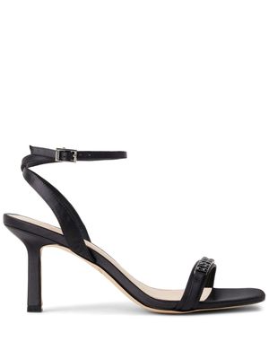 Badgley Mischka Veronika 75mm crystal-embellished sandals - Black