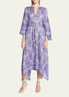 Bagadhi Paisley-Print Asymmetric Dress