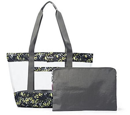 Baggallini Clear Easy Wipe Tote with Matching Pouch