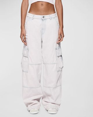 Baggy Overdye Cargo Pants