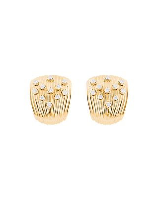 Bahia 18k Gold Scattered Diamond Earrings