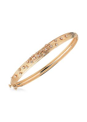 Bahia 18K Pink Gold & 0.26 TCW Diamond Bangle