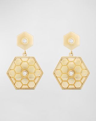 Baia Sommersa 18K Yellow Gold Diamond Drop Earrings
