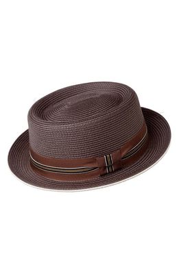 Bailey Carver Pork Pie Hat in Java Bean 