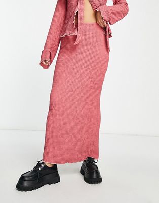 Bailey Rose maxi bodycon skirt in pink - part of a set