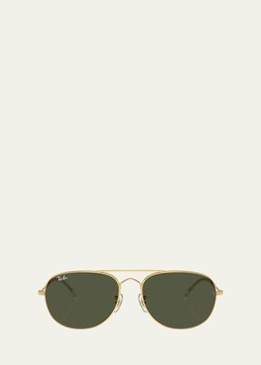 Bain Bridge Metal Aviator Sunglasses, 57mm