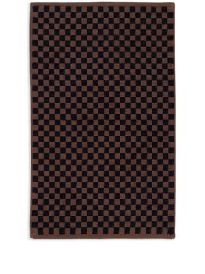 BAINA checkerboard-print bath mat - Brown
