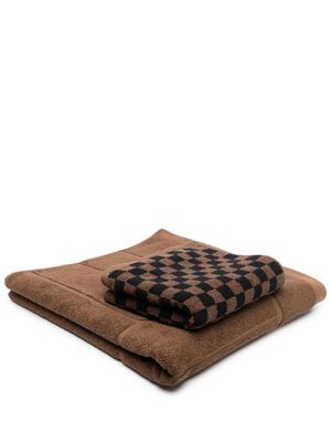 BAINA organic cotton towel set - Brown