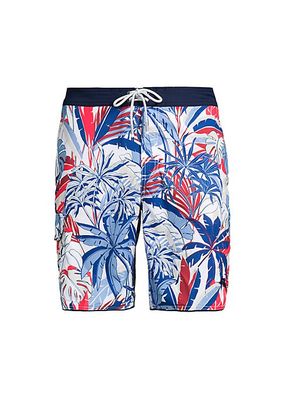 Baja Beachside Jungle Fronds Swim Shorts