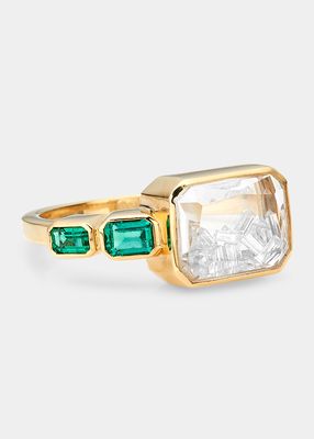 Bala Emerald Shaker Ring in 18k Gold