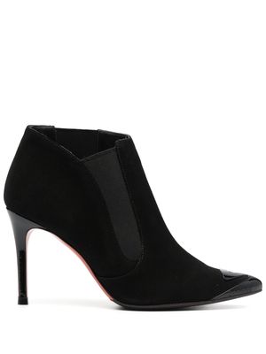 Baldinini 100mm suede ankle boots - Black