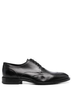 Baldinini almond-toe lace-up derby shoes - Black