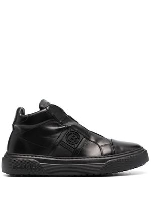 Baldinini high-top leather sneakers - Black