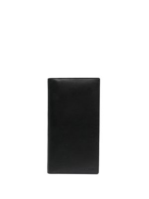 Baldinini logo-engraved leather wallet - Black