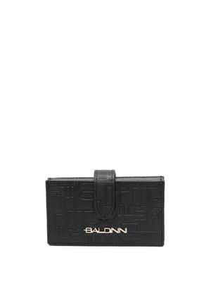 Baldinini monogram-pattern leather wallet - Black