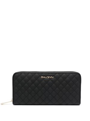 Baldinini quilted leather wallet - Black