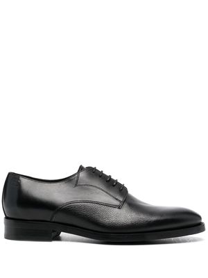 Baldinini round-toe leather derby shoes - Black