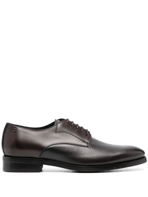 Baldinini round-toe panelled Derby shoes - Brown