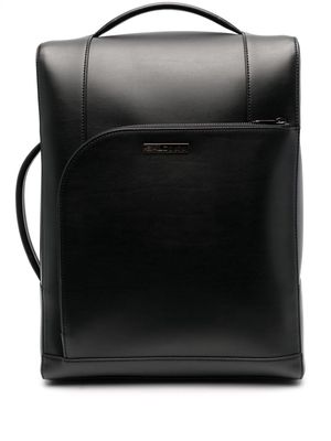 Baldinini zipped leather backpack - Black