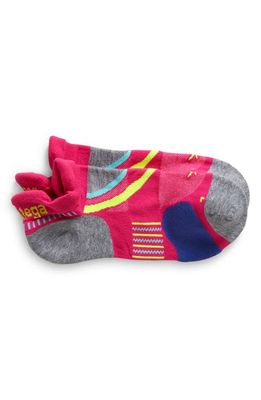 Balega UltraGlide No-Show Tab Socks in Pink Multi