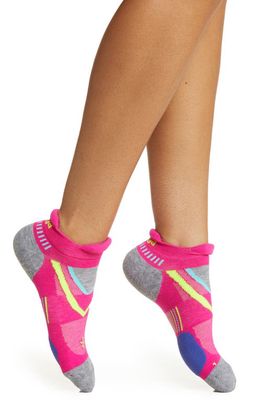 Balega UltraGlide No-Show Tab Socks in Pink