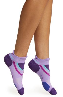 Balega UltraGlide No-Show Tab Socks in Purple