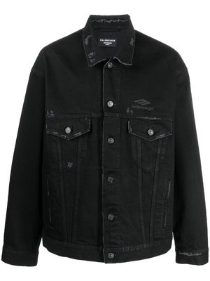 Balenciaga 3B Sports Icon Large Fit denim jacket - Black