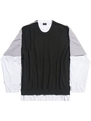 Balenciaga 3B Sports Icon layered sweatshirt - Black