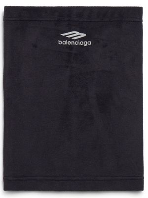 Balenciaga 3B Sports Icon logo-print scarf - Black