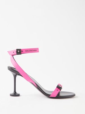 Balenciaga - Afterhour 90 Leather Sandals - Womens - Pink