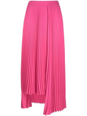 Balenciaga asymmetric pleated skirt - Pink