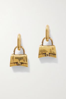 Balenciaga - Bag Gold-tone Earrings - one size